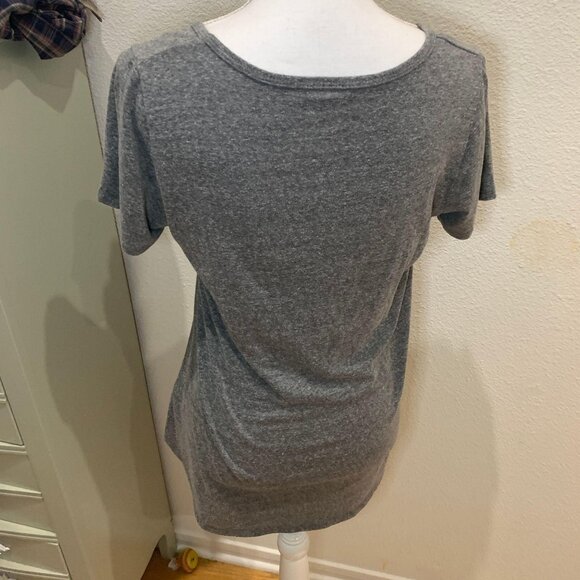 LuLaRoe Gray Heathered Short Sleeve Relaxed Fit Womens T-Shirt Top Size S - Picture 3 of 5